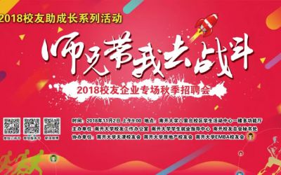南开校友企业秋季专场招聘 80家校友
